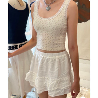 Brandy Melville Ronnie Floral Lace Tank