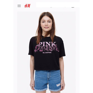 H&amp;M Pink Venom Crop Top