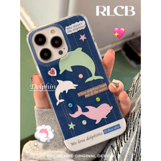 เคสไอโฟน Rolincube dolphin denim🐬แท้💯| Rolincube studio case iphone