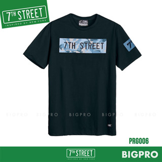 7th Street เสื้อยืด แนวสตรีท รุ่น Camo (กรมเข้ม) PRG006 ของแท้