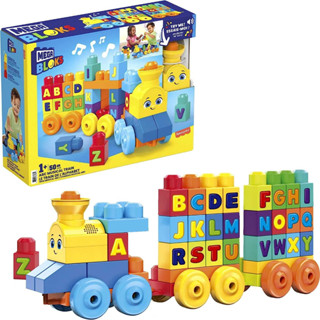 Mega Bloks ตัวต่อรถไฟดนตรี ABC Musical Train ของเล่นเสริมพัฒนาการ 50 ชิ้น ของแท้