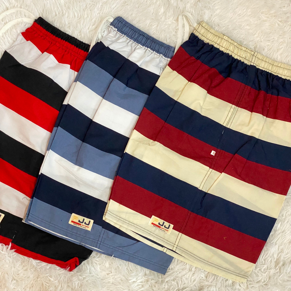 [1ชุดได้ 3ตัว] กางเกงขาสั้น กางเกงเจเจไซส์ M/L/XL ลาย