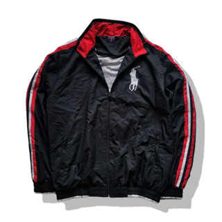 Polo Ralph Lauren Black Full Zipper Jacket รอบอก 48”