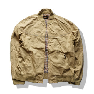 Wrangler Khaki Brown Bomber Jacket รอบอก 48”