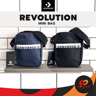 Pootonkee Sports CONVERSE Revolution Mini Bag กระเป๋าสะพายข้าง กระเป๋าคอนเวิร์ส แท้ (สีดำ/สีกรม)