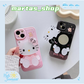 ❤️ส่งของขวัญ❤️ เคสไอโฟน 11 12 13 14 Pro Max HelloKitty สไตล์คู่รัก แฟชั่น ความนิยม การ์ตูน Case for iPhone สาวน่ารักหัวใ