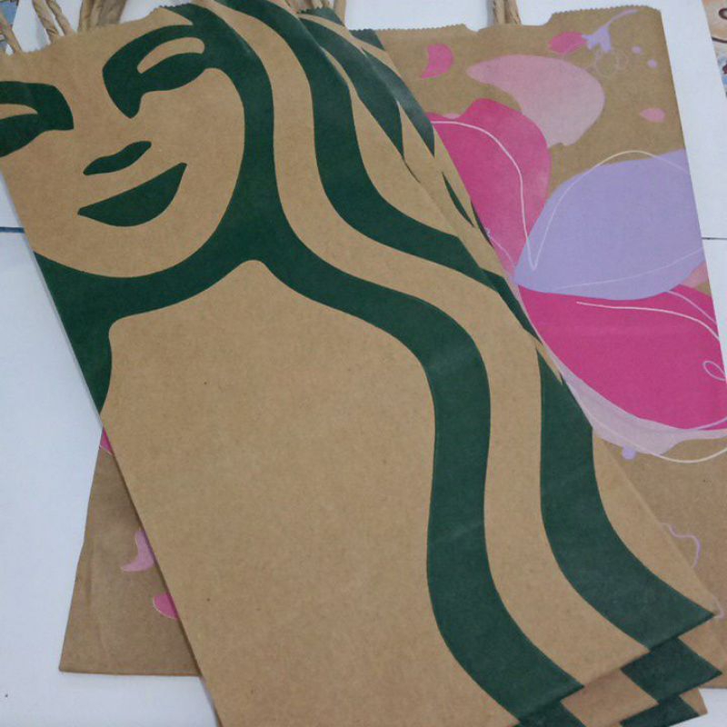 ถุงกระดาษ Starbuck ของแท้ จากช๊อป