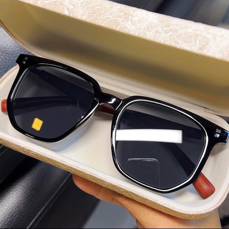 W55:แว่นตากันแดด sunglasses ขาไม้<53□18-145>