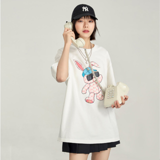 MLB NY UNISEX CURVED CAPNY NEW YORK YANKEE เสื้อยืดเเขนสั้นคอกลมลายกระต่าย เสื้อยืดคอกลมพร้อมส่ง⭐ ของแท้💯%