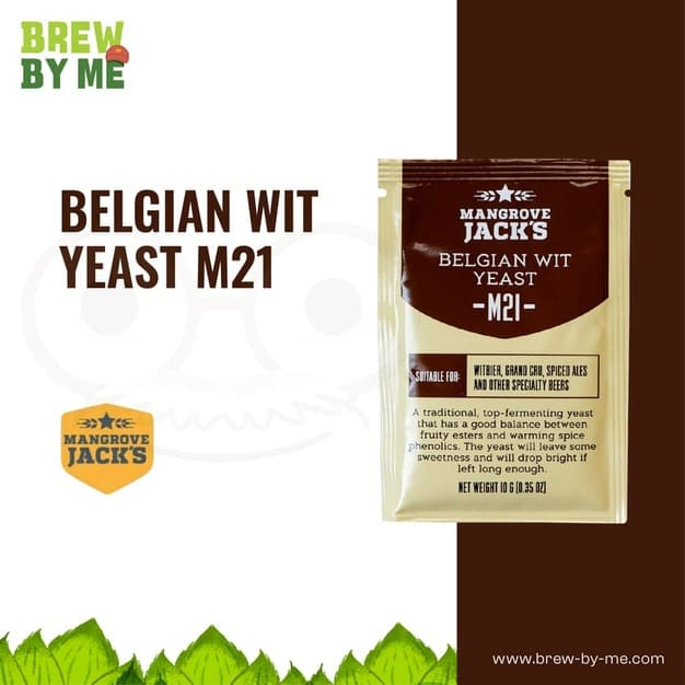 ยีสต์หมักเบียร์ M21 Belgian Wit - Mangrove Jack’s #homebrew