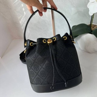 TORY BURCH T MONOGRAM BUCKET BAG