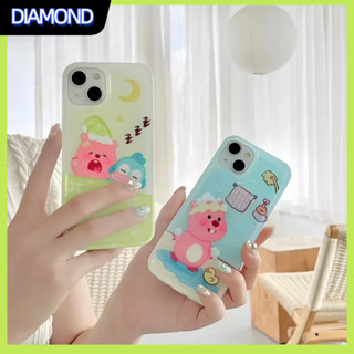 💲คูปองเคลม💲เคสไอโ case for iphone 11 12 ชอบอาบน้ำ loopy เคส 14 13 12 11 pro max ซิลิโคนเหลวป้องกันการตกหล่น