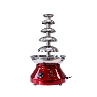เครื่องทําน้ําพุช็อคโกแลต 5 ชั้น Chocolate Fondue Fountain สแตนเลส304