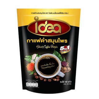 Idea Black coffee herbs 5in1 herbs mix 90 g. กาแฟดำผสมสมุนไพร ตราไอเดีย แบล็คคอฟฟี่เฮิร์บ 5 อิน 1 บรรจุ 90 ก.