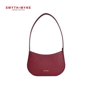 SMYTH &amp; MYNE กระเป๋าสะพายไหล่ ทรง HOBO  รุ่น HAILEY - สี Red Wine