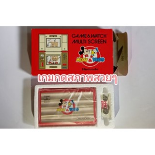 เกมกดของแท้ มือสอง สภาพสวย Nintendo Game&amp;watch mickey &amp; donald เกมกดมิกกี้แอนด์โดแนล เกมเก่าสภาพสวยมาก เสียงดังปรกติ