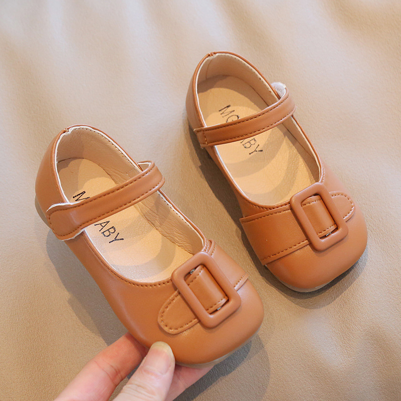 jqk พร้อมส่ง รองเท้าหนังเด็กผู้หญิง  คลาสสิค (มี3 สี ดำ/น้ำตาล/ครีม) รุ่น J006 - รูปที่ 3