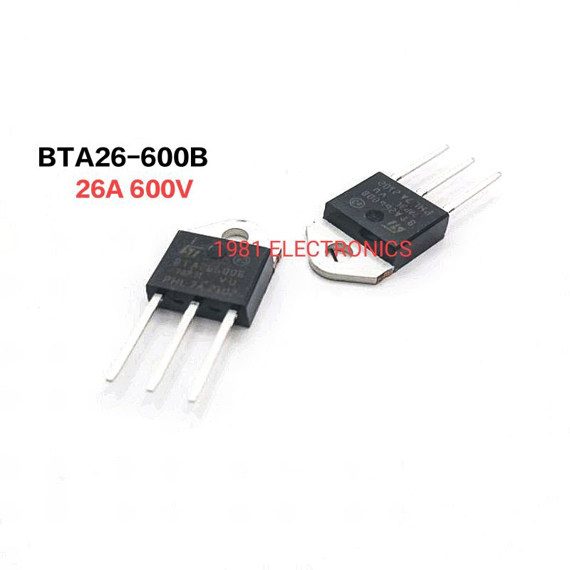 BTA26-600B BTA26600B Thyristors Triacs TO-218 25A 600V จำนวน 1ตัว