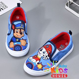 รองเท้าsilp on พร้อมส่ง รองเท้าผ้าใบเด็ก pawpatrol