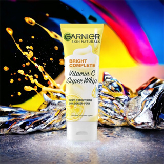 Garnier การ์นิเย่ สกิน แนทเชอรัลส์ ไบรท์ คอมพลีท วิตามินซี โฟมล้างหน้า 100 มล.