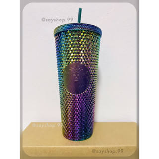 Starbucks Bling Oil  slick 🇨🇳 Cold Cup 24oz. ทัมเบลอร์สตาร์บัคส์พลาสติก✅นำเข้า💯รับประกันของแท้💯