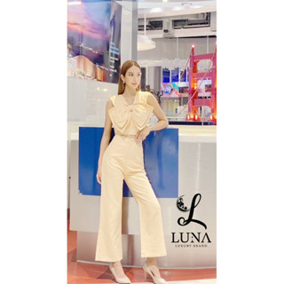 ชุดขายาว ชุดเสื้อโบว์ Luna