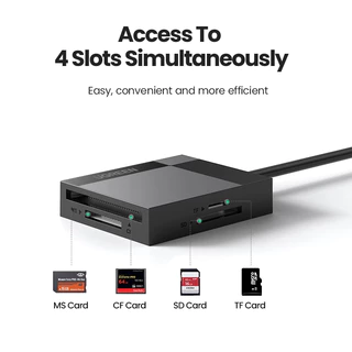 UGREEN รุ่น 30333 (USB-A) 15306 (USB-C) Hub USB 3.0 Card Reader Super Speed TF / SD / MS / CF สายยาว 50cm
