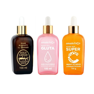 Amado Serum Gold Caviar/Gluta Aura White/Super C Serum 100ml ของแท้100%
