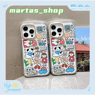 ❤️ส่งของขวัญ❤️ เคสไอโฟน 11 12 13 14 Pro Max เรียบง่าย กราฟฟิตี ความนิยม การ์ตูน สาวน่ารักหัวใจ Case for iPhone สาวน่ารัก