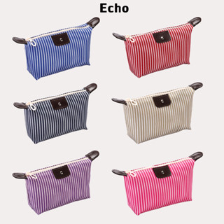 Echo กระเป๋าเครื่องสำอาง แบบพกพา กันน้ำ  ความจุสูง วัสดุไนลอน