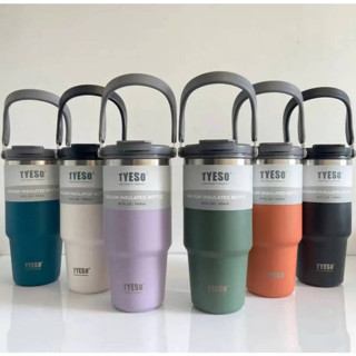 ( TYESO รุ่นใหม่2022 )แก้วเก็บอุณหภูมิร้อน/เย็น TYESO  มี 3 ขนาด 6สี (ส่งจากไทย)