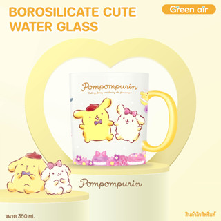 แก้วใส ลายการ์ตูน sanrio ลิขสิทธิ์แท้ 350 ml.