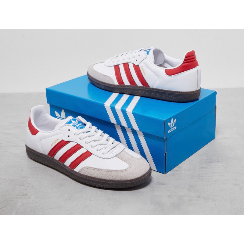 (พร้อมส่ง ของแท้ 100%) ADIDAS SAMBA OG “ WHITE GREEN ” / “ WHITE RED