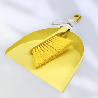 IKEA [พร้อมส่ง] ชุดโกยผง ไม้กวาด ขนาดมินิ พลาสติก สีเทา สีเหลือง รุ่น PEPPRIG อิเกีย แท้