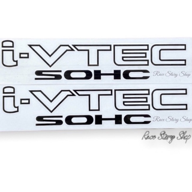 สติ๊กเกอร์ i-VTEC SOHC ติดชายประตูหลัง