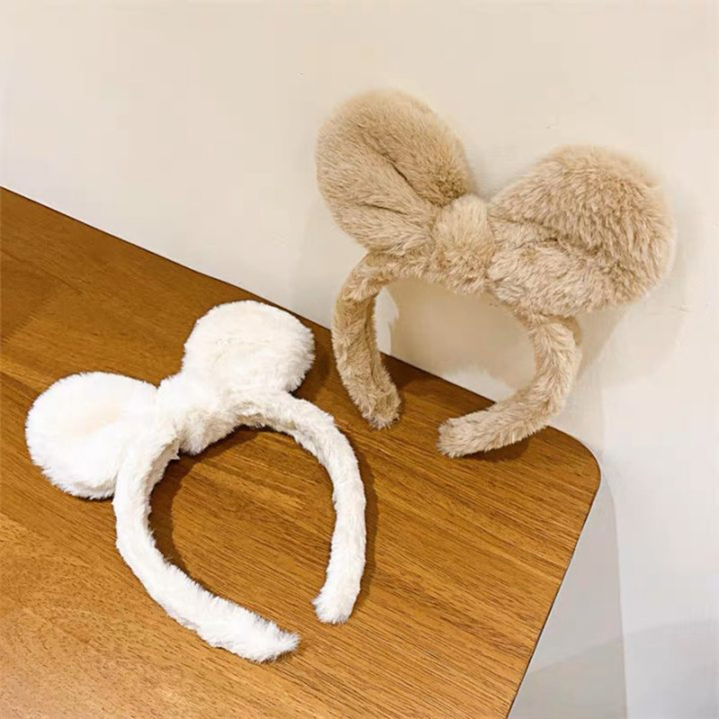 ที่คาดผม การ์ตูน น่ารัก ตุ๊กตา สาวหวาน ล้างหน้า ปุยนุ่ม ที่คาดผม สําหรับเด็กผู้หญิง เครื่องประดับผม