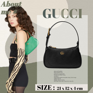 (ใหม่ในปี 2023) Gucci Aphrodite series double G  &amp; กระเป๋าใต้วงแขน 739076 womens handbag