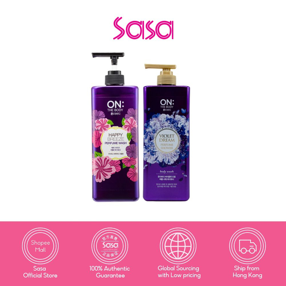 ON THE BODY Perfume Wash (900g) (Happy Breeze/Violet Dream)