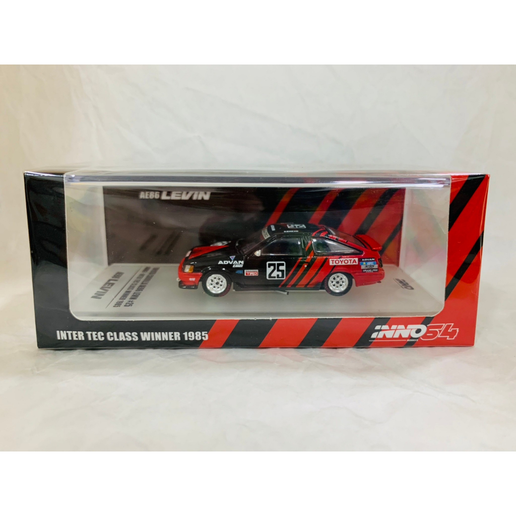 INNO64 1/64 TOYOTA COROLLA Levin AE86 #25 “ADVAN” JTC 1985