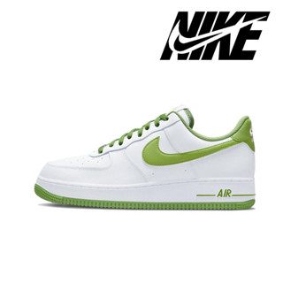 Nike Air Force 1 Low White Green Classic รองเท้าผ้าใบอเนกประสงค์ของแท้ 100%