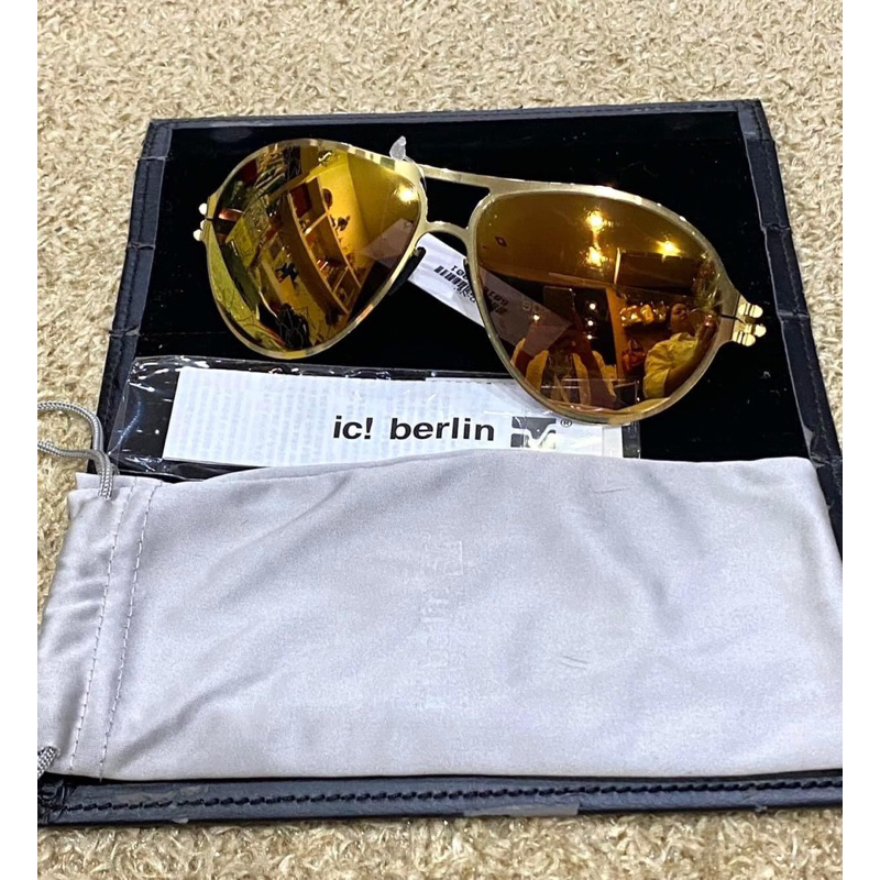 ept (unsed) #ic berlin ic sunglasses model christian bashir sun gold รุ่น ลิมิเต็ด Christian s.raf , bashir,wetterfahne