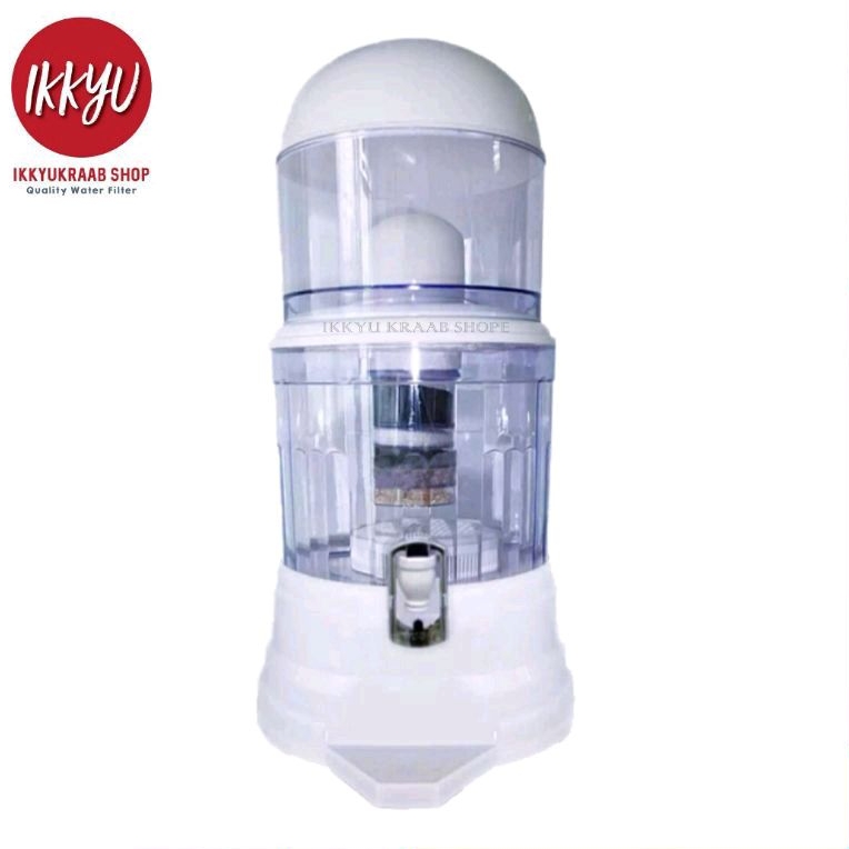 เครื่องกรองน้ำแร่ 24 23 20 ลิตร Uni pure 7 ขั้นตอน ตั้งโต๊ะ  Ceramic Mineral Stone 24L Unipure เครื่องกรองน้ำ