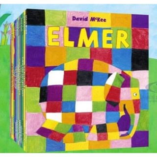 ชุดนิทาน Elmer 1️⃣0️⃣ เล่ม ผลงานของDavid Mckee เรื่องราวช้างหลากสี ที่มีสีแตกต่าง