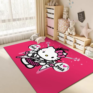 🎀 #พร้อมส่ง 💥#ราคาถูกทีสุด💥 พรมปูพื้นผืนใหญ่ ขนาด 140*200cm. ลาย Hello Kitty