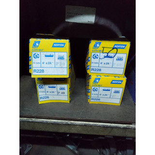 กระดาษทรายสายพาน NORTON กระดาษทรายรถถัง นอร์ตัน ผ้าทราย กระดาษทราย ราคาถูก - NORTON Cloth Belt (4"x24")