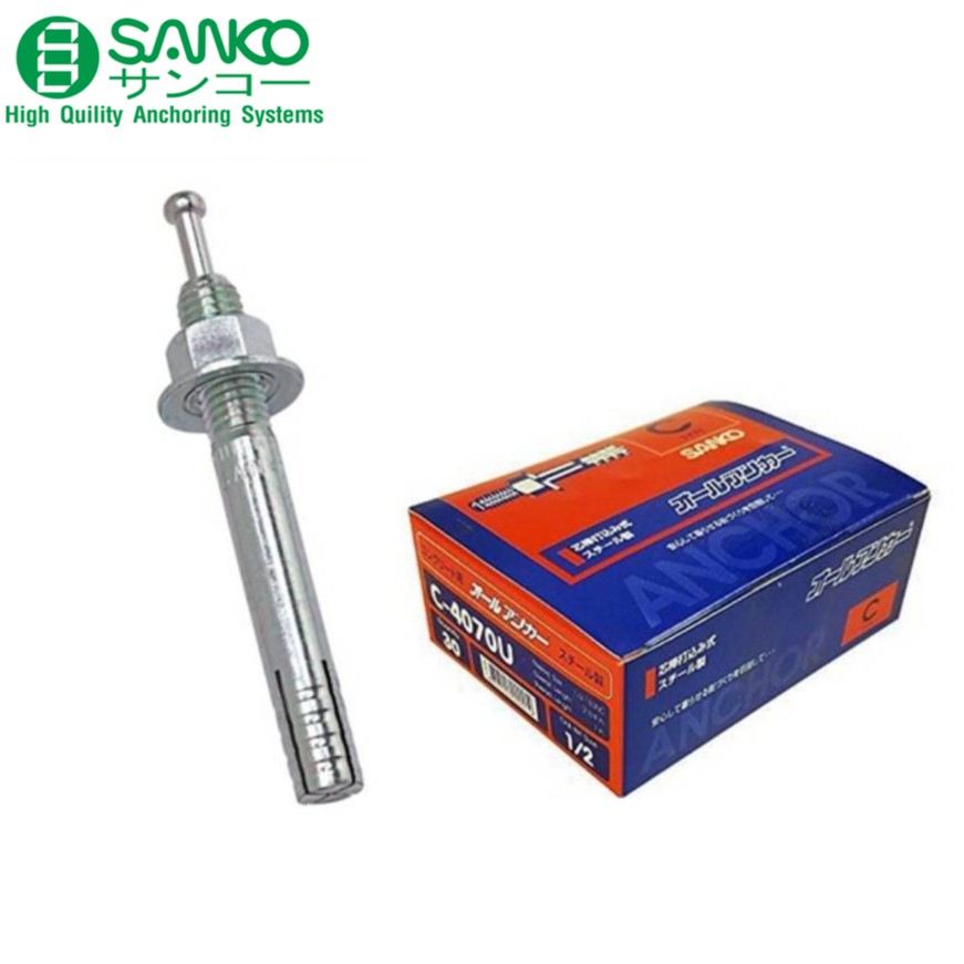 (ยกกล่อง) SANKO ปุ๊กตะปู M6 | M8 | M10 | M12 | M16 | M20 พุกตะปู พุ๊กตะปู ซันโก