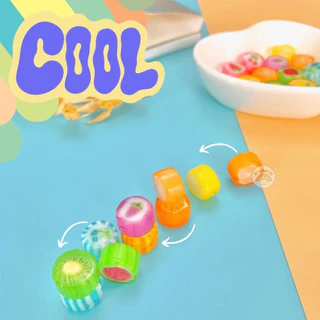 ลูกอมตัด Mini Candy Cut handmade fruit (1ชิ้น/1.34 กรัม) จำนวน 50-100 ชิ้น ลูกอมจิ๋ว ลูกอมแฮนด์เมด ท็อฟฟี่ ลูกอมงานบวช