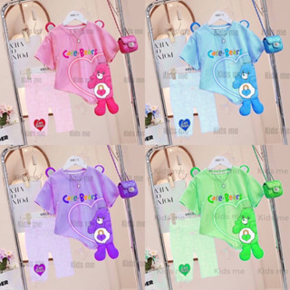 [สินค้าพร้อมส่ง] แคร์แบร์ care bears ชุดเซตแยกชิ้นเสื้อกางเกง น่ารักสดใส