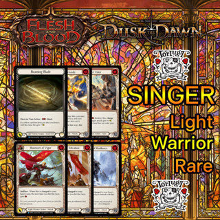 Light Warrior Rare | DTD | Flesh and Blood TCG Single | การ์ดเกมส์คุณภาพระดับสูง