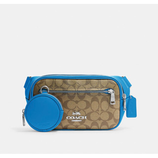 COACH Elias Belt Bag In Colorblock Signature Canvas CJ505